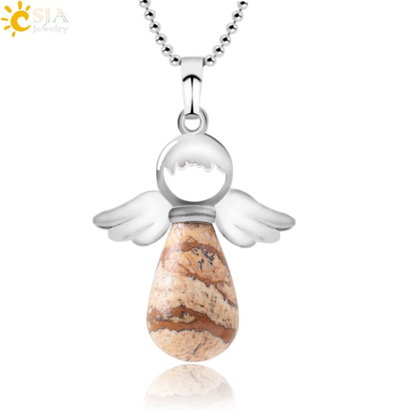 Collier ailes d'ange Picture Jasper - Brown Anderson