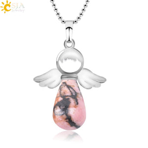 Collier ailes d'ange Line Rhodonite - Brown Anderson