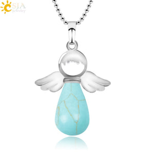 Collier ailes d'ange Bleu Turquoise - Brown Anderson